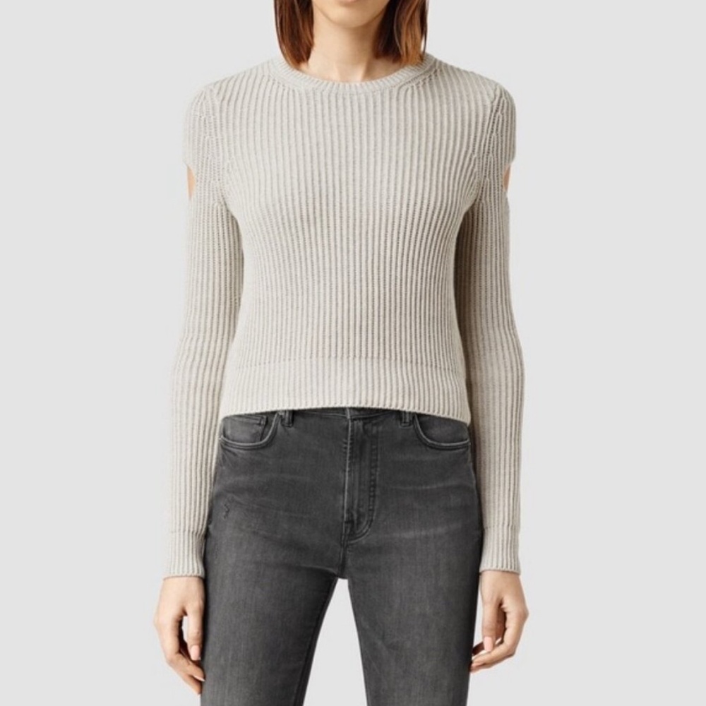 All Saints Ria Cropped Jumper sweater, size M